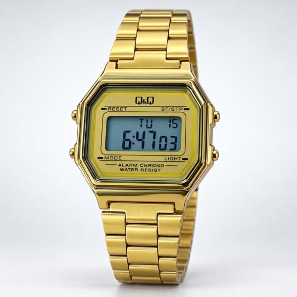 Reloj QYQ RETRO DORADO