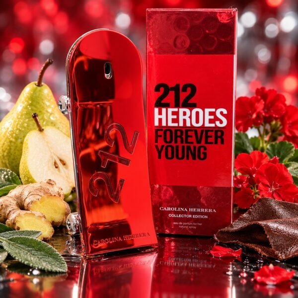 Perfume Carolina Herrera 212 Heroes Forever Young Collector Edition Rojo 1.1